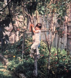 Pretending to be a monkey while in Guatemala