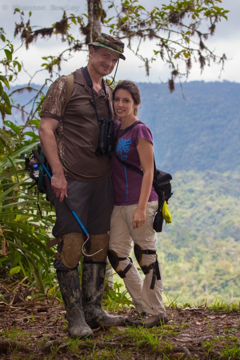 Enjoying the lookout from Toucan Trail, relaxing for a short while during a macro photography hike at Septimo Paraiso.